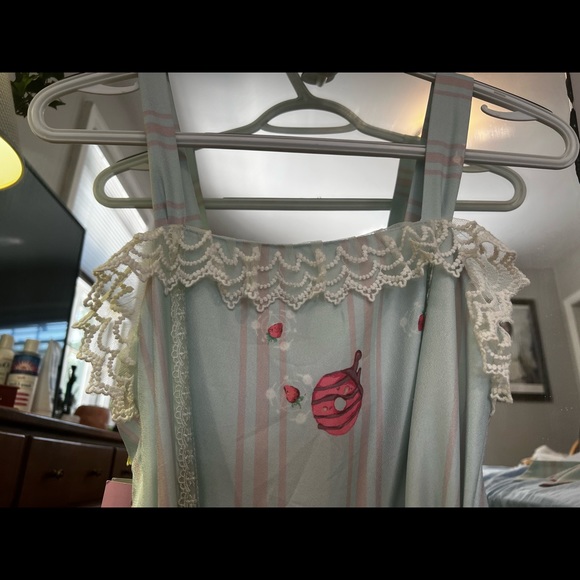 Lolita collective, Tea Party Rabbit Jumper skirt,  small - Picture 7 of 10